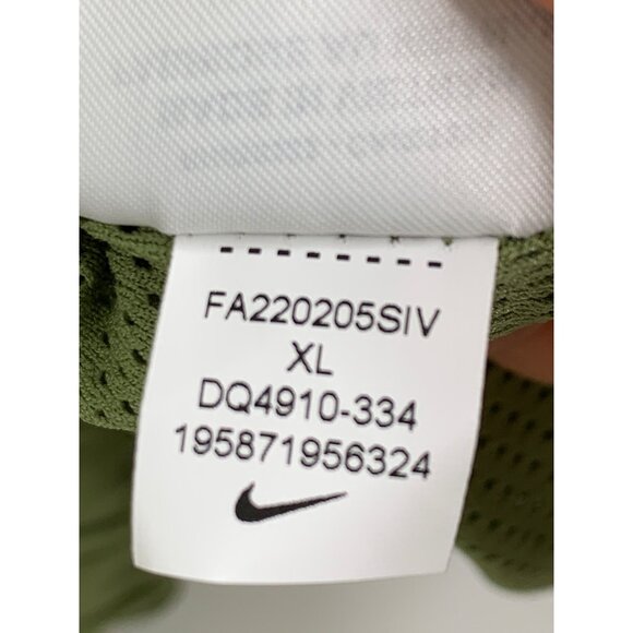 Nike Mens XL Nike Green Pullover Windbreaker Perf LIned Breathable Hood 7048 - Picture 12 of 14